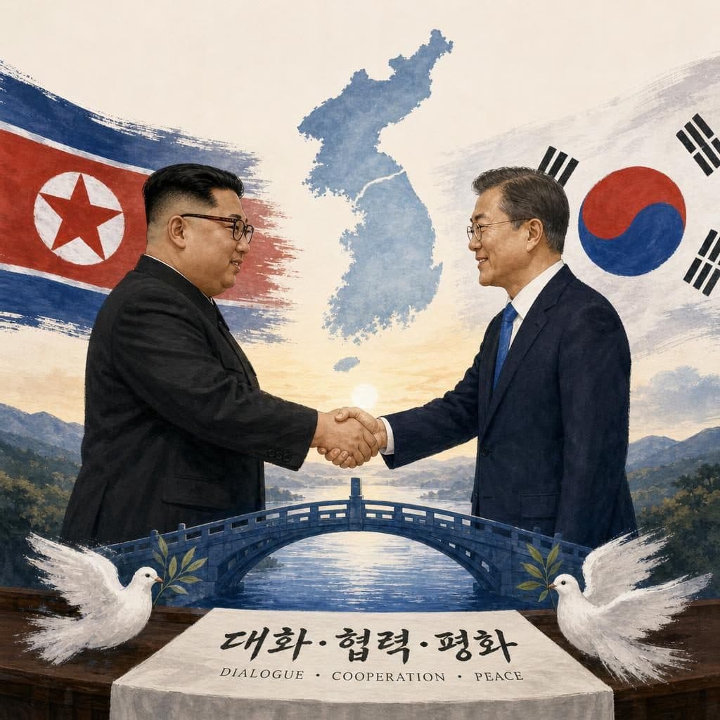 트럼프 대통령, 한반도 문제 해결을 위한 역할 예고